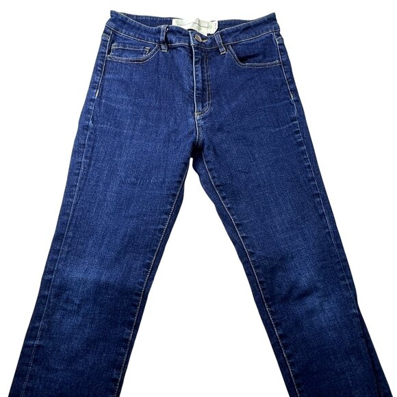 Victoria Victoria Beckham Womens Denim Jeans Slim Fit Dark Wash Sz 26 Minimalist - Picture 6 of 14